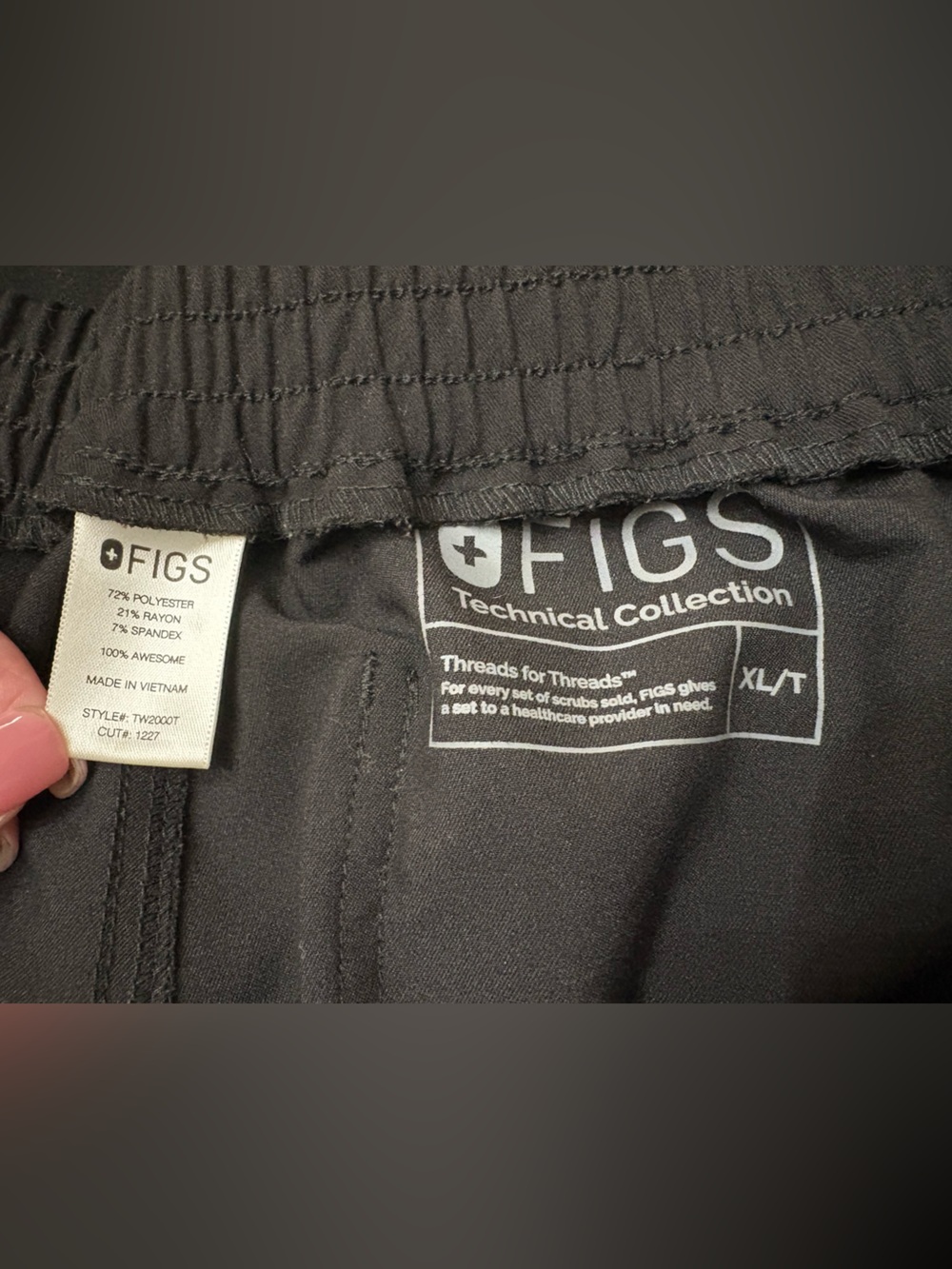 FIGS Yola Skinny Scrub Pants XL Tall FIONx Stretch Yoga 11 Pockets Medical soft - Picture 3 of 10